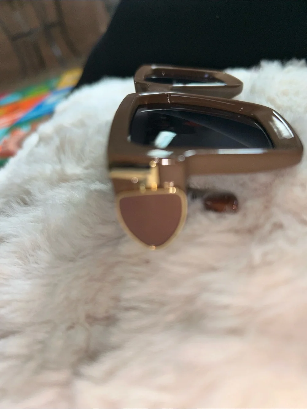Brown Square Sunglasses - Women Accessories
